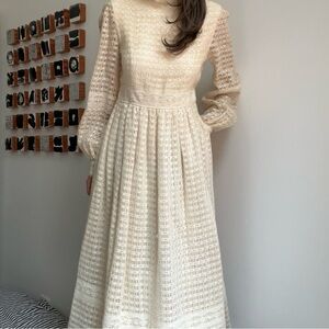 Stunning Vintage Crochet Maxi Dress